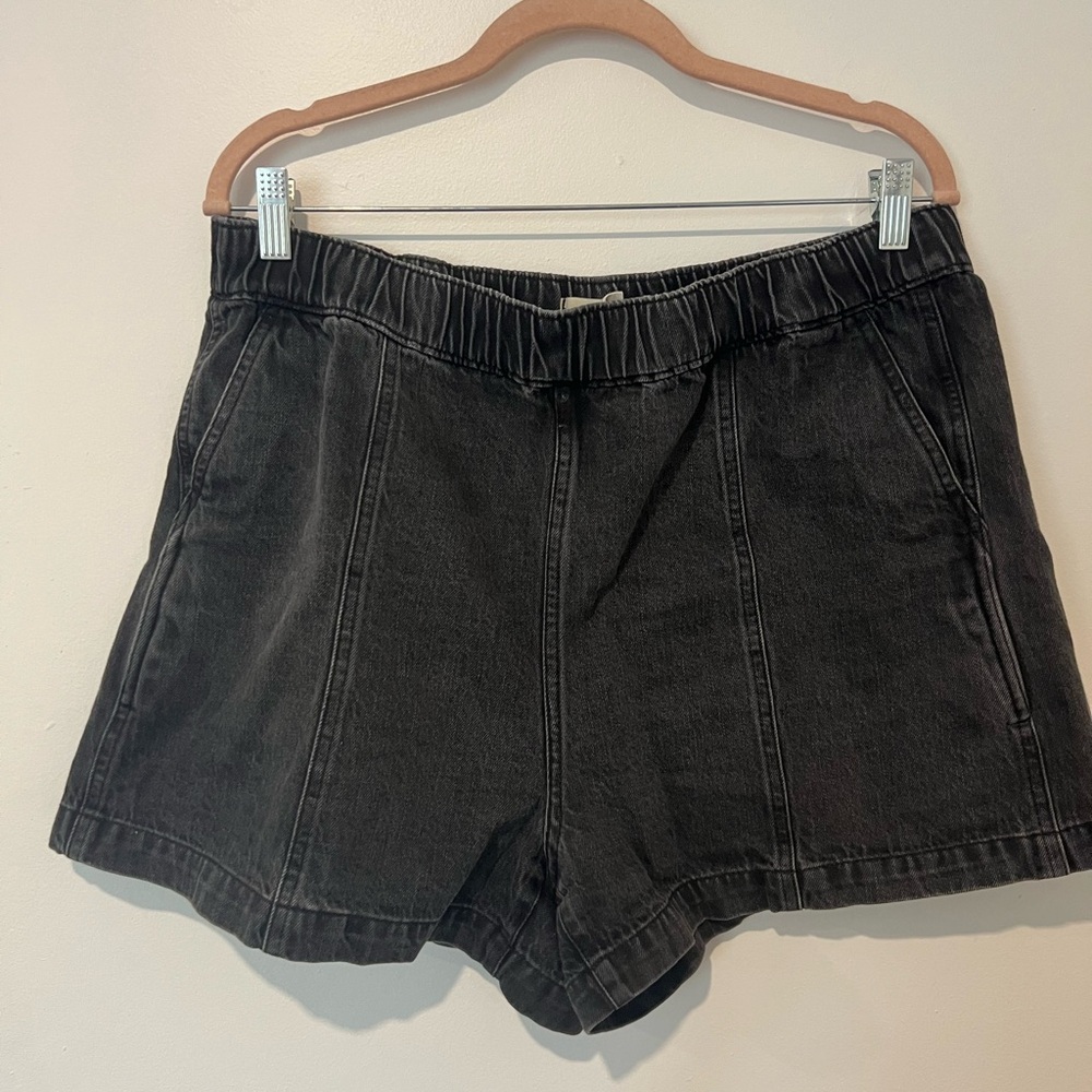 Madewell Black Jean Shorts